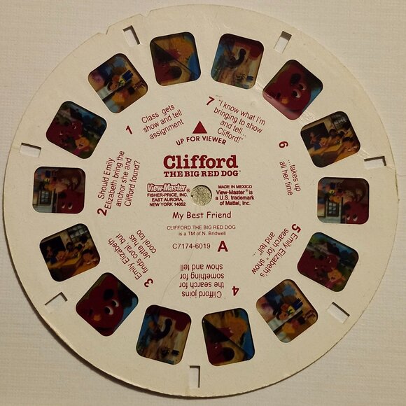 VINTAGE Clifford The Big Red Dog View Master Reels Lot of 3 - Picture 2 of 5